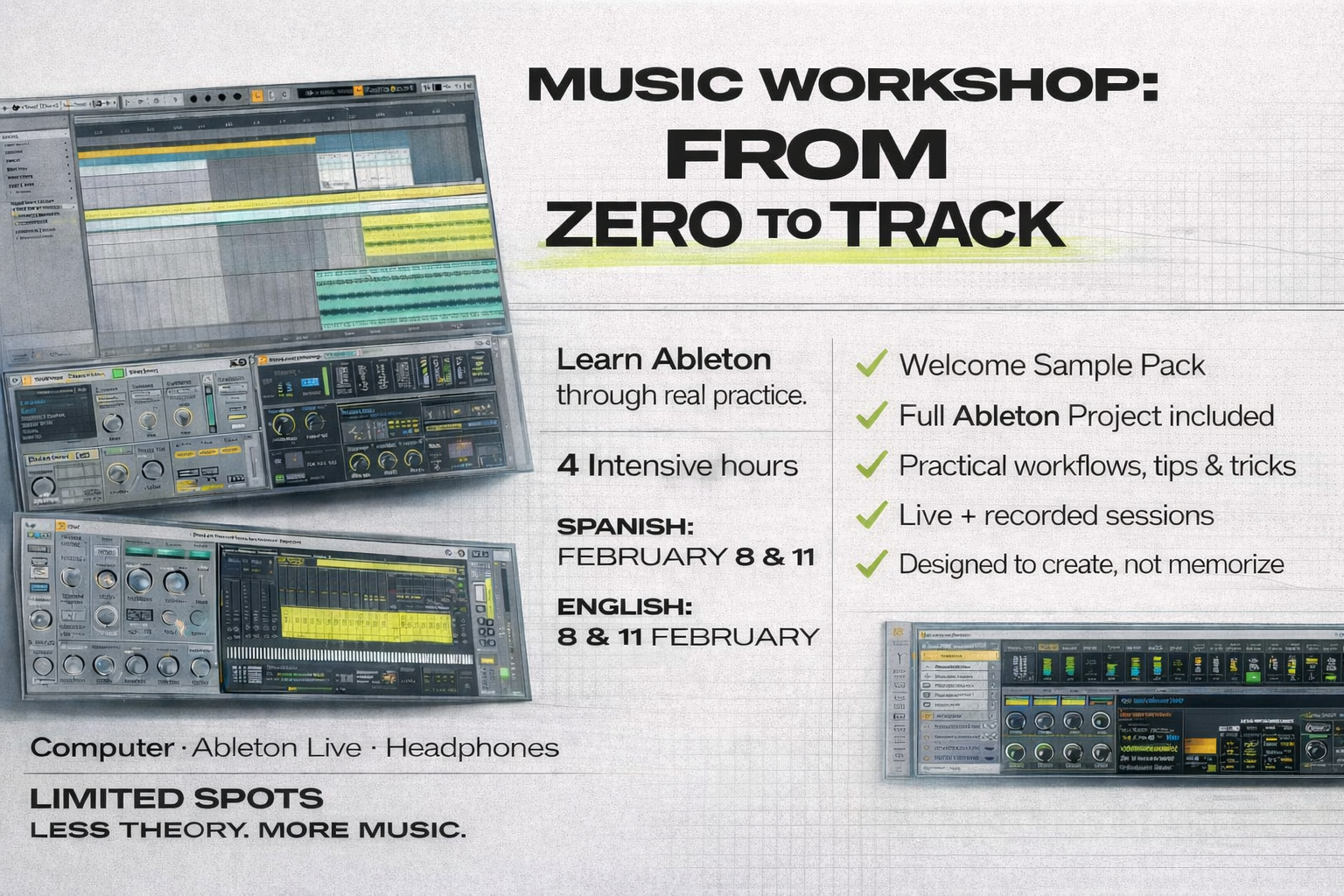 Music Production Workshop — From Zero to Track