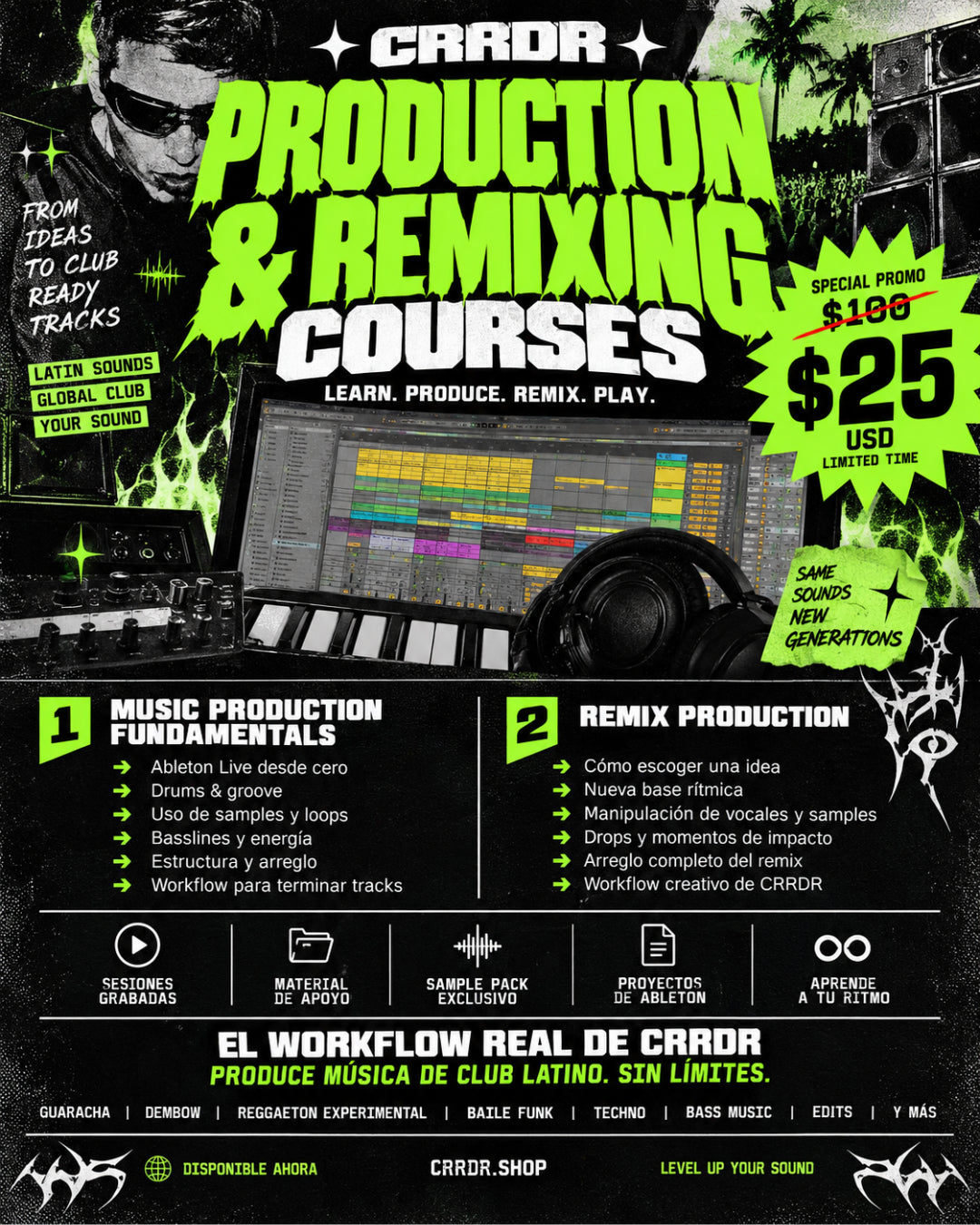 CRRDR CLUB & REMIX PRODUCTION COURSES [PROMO]